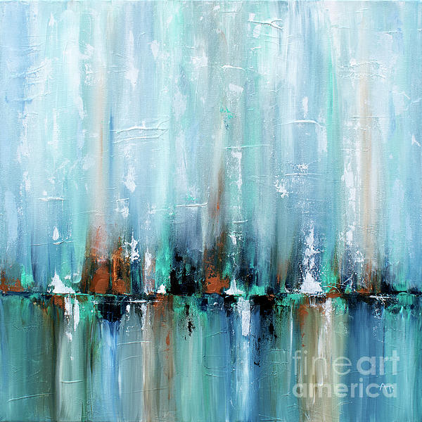 Fresh Water Abstract Painting by Annie Troe Fresh Water Abstract Painting by Annie Troe
